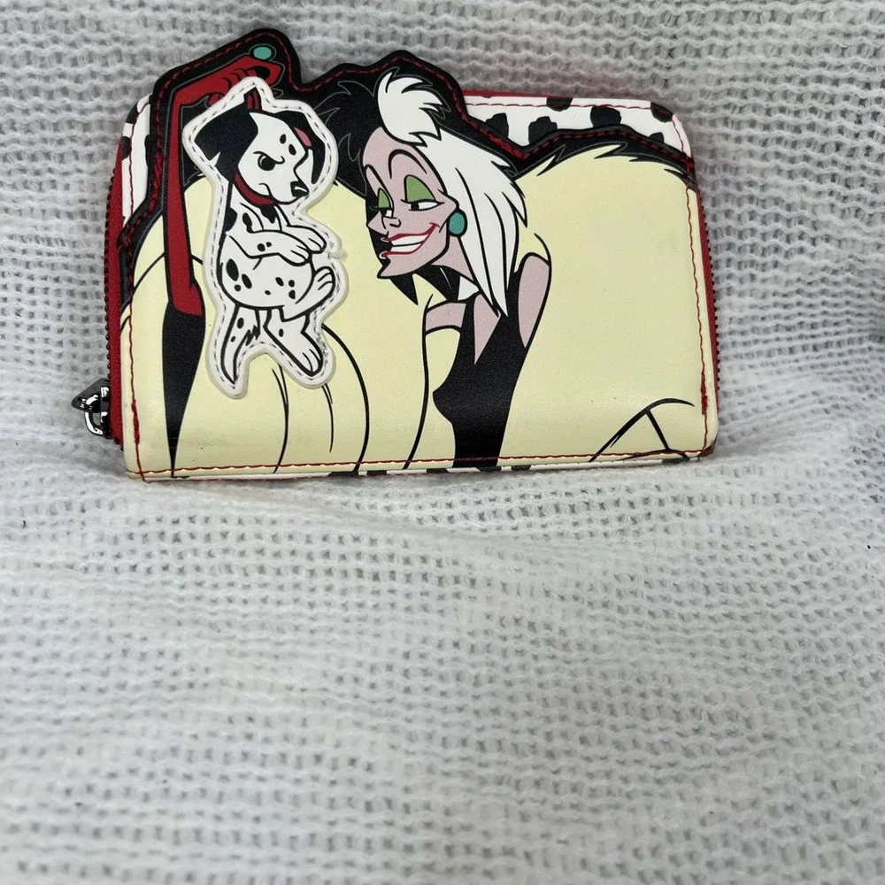 Loungefly Mini Backpack & Wallet Set Women Cruella De Vil Multicolor NEW